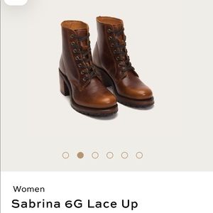 Frye Sabrina 6G Lace Up Boots